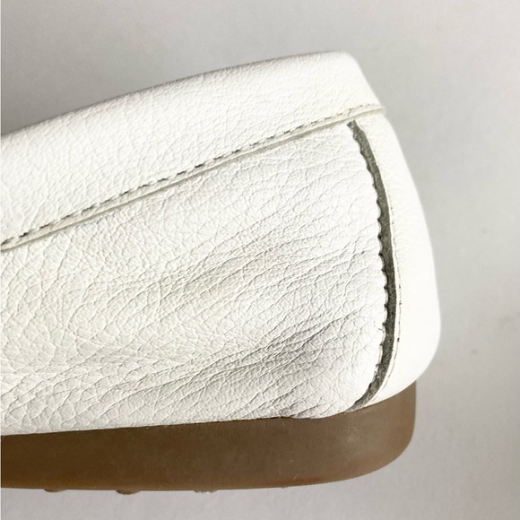 Giani Bernini GB Dailyn White Pebble Genuine Leather Loafers size 8.5 - Picture 15 of 16